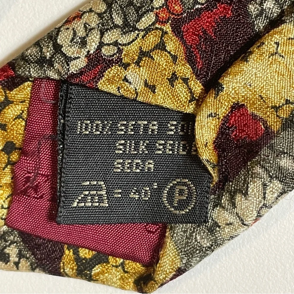 Ermenegildo Zegna Silk Daisy Geometric Luxury Professional Old Money Tie